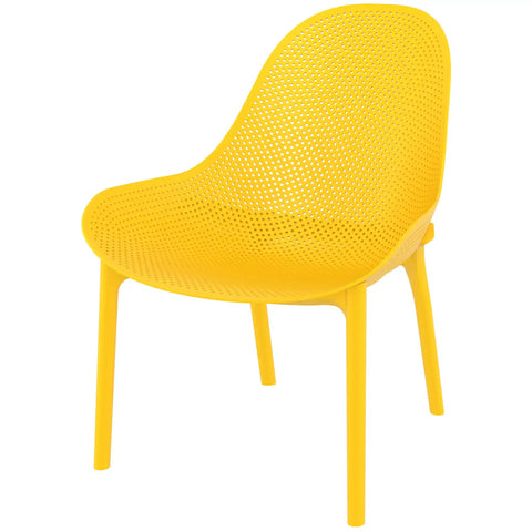 Sky Lounge Chair By Siesta In Yellow, Viewed From Angle In Front