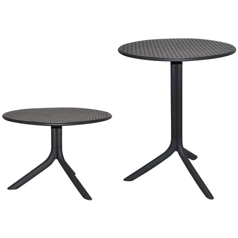 Step Table By Nardi In Anthracite At Both 400mm And 765mm Heights