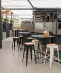 Titus Stools On Outdoor Dining Area At The Gully Public House & Garden