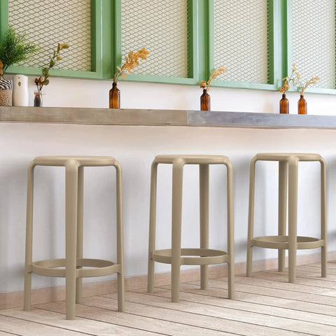 Tom Counter Stool By Siesta In Taupe In Situ