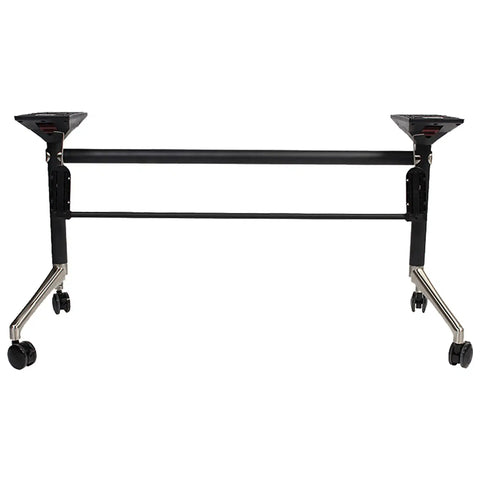 Tribeca Dining Folding Base In Black 160x90 View From Front