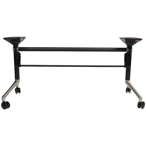 Tribeca Folding Dining Base In Black 200x90 View From Front