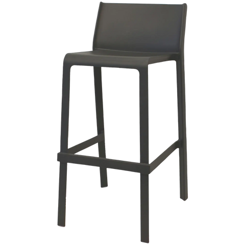 Trill Bar Stool By Nardi In Anthracite, Viewed From Front Angle