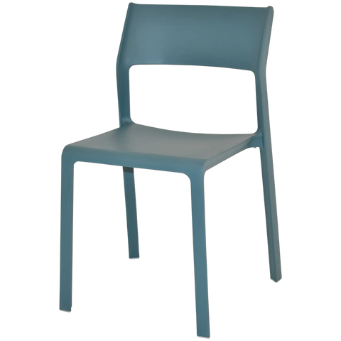Trill Chair By Nardi In Teal, Viewed From Angle In Front