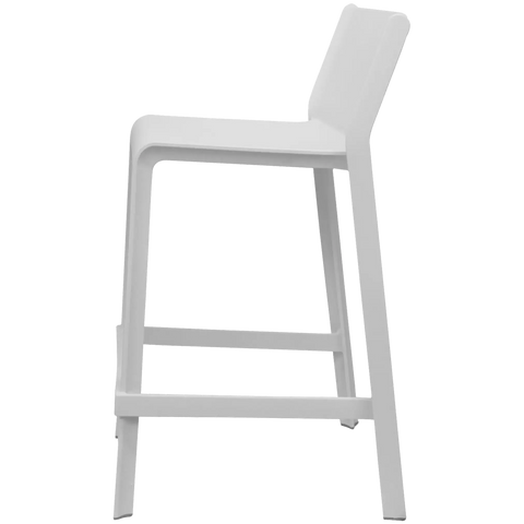 Trill Counter Stool By Nardi In White, Viewed From Side