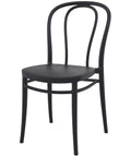 Victor Chair By Siesta In Black, Viewed From Angle In Front