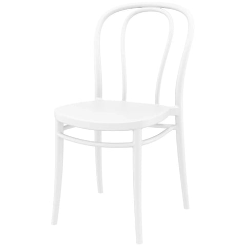 Victor Chair By Siesta In White, Viewed From Angle In Front