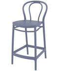 Victor Counter Stool By Siesta In Anthracite, Viewed From Angle In Front