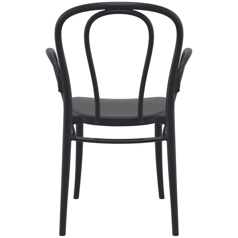 Victor XL Armchair By Siesta In Black, Viewed From Behind