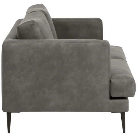 Vinny Lounge In Charcoal, Viewed From Side