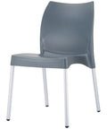 Vita Chair By Siesta In Anthracite, Viewed From Angle In Front