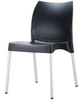 Vita Chair By Siesta In Black, Viewed From Angle In Front