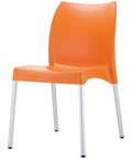 Vita Chair By Siesta In Orange, Viewed From Angle In Front