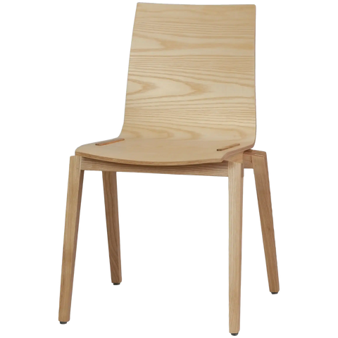 Vogue Side Chair In Natural, Viewed From Angle In Front