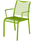 Waverly Armchair In Green, Viewed From Angle In Front