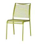 Waverly Side Chair In Green, Viewed From Angle In Front