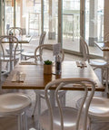 White No 18 Bentwood Chairs At The Lighthouse Wharf Hotel