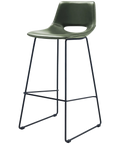 Ziggy Bar Stool 75 In Green From Front Angle