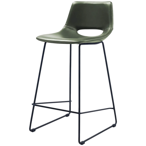 Ziggy Counter Stool 65 In Green From Front Angle