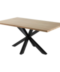 Arya Dining Table 2000x1000 With Black Base, Viewed From Angle In Front
