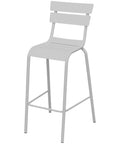 Bordeaux Bar Stool In White, Viewed From Angle In Front