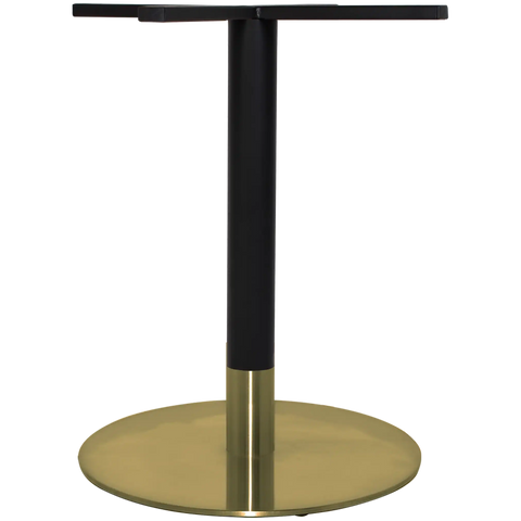 Carlita Table Base With Black Column And Brass Collar With Brass 540 Base