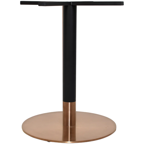 Carlita Table Base With Black Column And Copper Collar With Black 540 Base