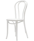 Fameg No 18 Side Chair In White, Viewed From Front Angle