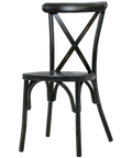 Florence Chair Antique Black, Viewed From Angle In Front