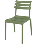 Helen Chair By Siesta In Olive Green, Viewed From Angle In Front