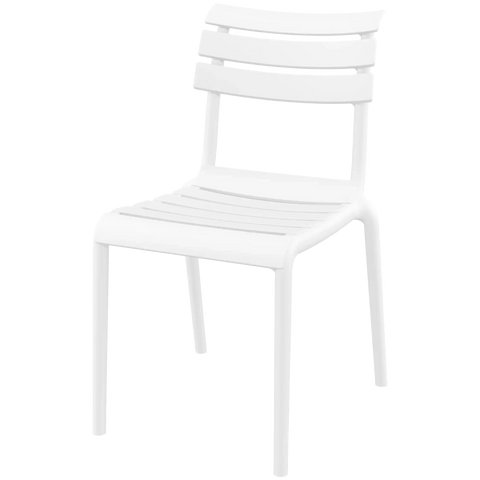 Helen Chair By Siesta In White, Viewed From Angle In Front