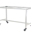 Henley Bar Table 179X79 In White With Lockable Castors