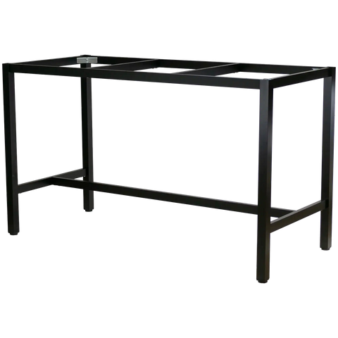 Henley Bar Table Frame In Satin Black To Suit 1800x800 Top