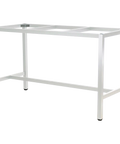 Henley Bar Table Frame In Satin White To Suit 1800x800 Top