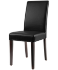 Hudson Chair With Black Vinyl, Viewed From Angle In Front