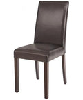 Hudson Chair With Brown Vinyl, Viewed From Angle In Front