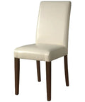 Hudson Chair With Cream Vinyl, Viewed From Angle In Front