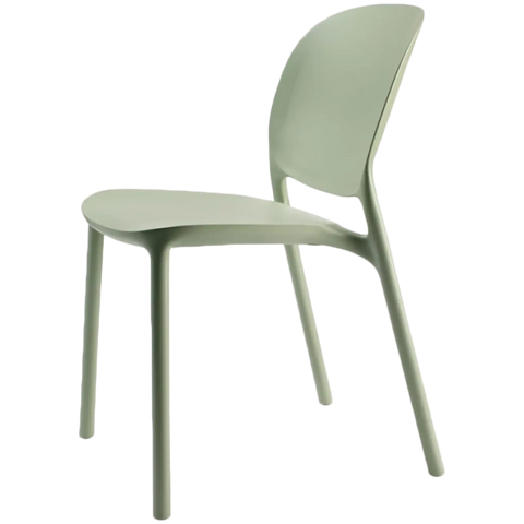 Hug Chair By S.Cab Design In Sage, Viewed From Side