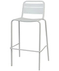 Lambretta Bar Stool By Dolce Vita In White, Viewed From Angle In Front