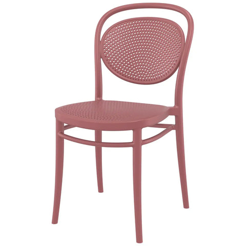 Marcel Chair By Siesta In Marsala Front, Viewed From Side
