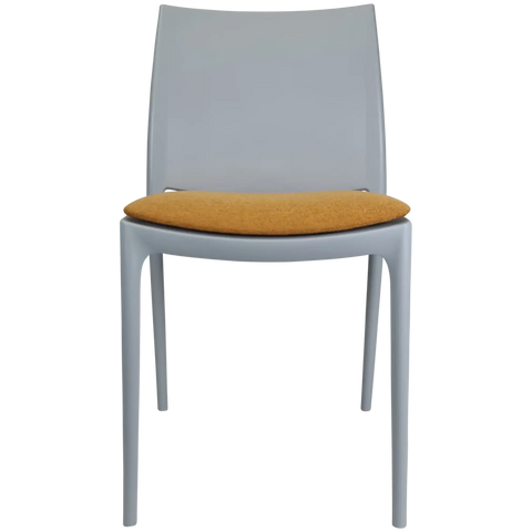 Maya Chair By Siesta In Grey With Seat Pad, Viewed From Front
