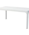 Net By Nardi Coffee Table In White, Viewed From Angle In Front