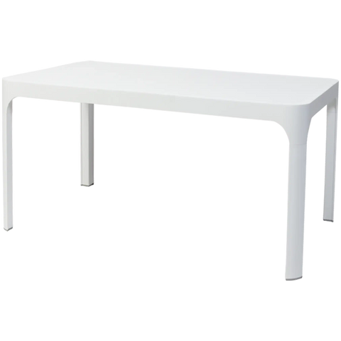 Net By Nardi Coffee Table In White, Viewed From Angle In Front