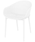 Sky Armchair By Siesta In White, Viewed From Front On Angle