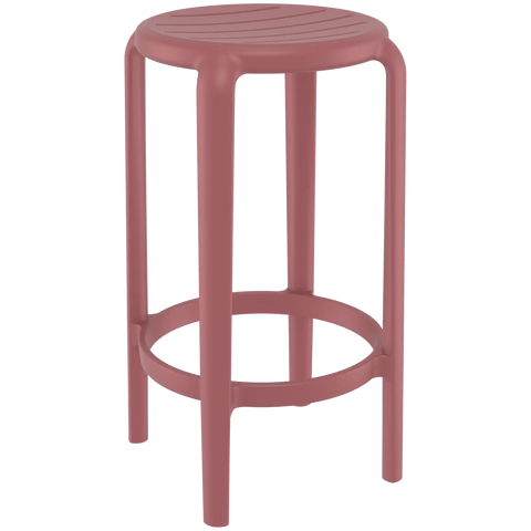 Tom Counter Stool By Siesta In Marsala, Viewed From Angle In Front